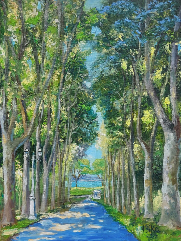 Istanbul Park Gulhane Painting
